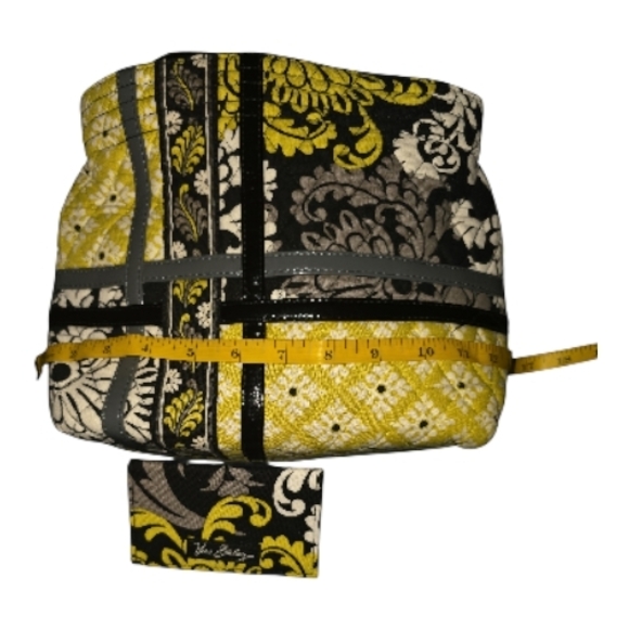 Vera Bradley Black and Yellow Floral Shoulder Bag - Picture 4 of 6